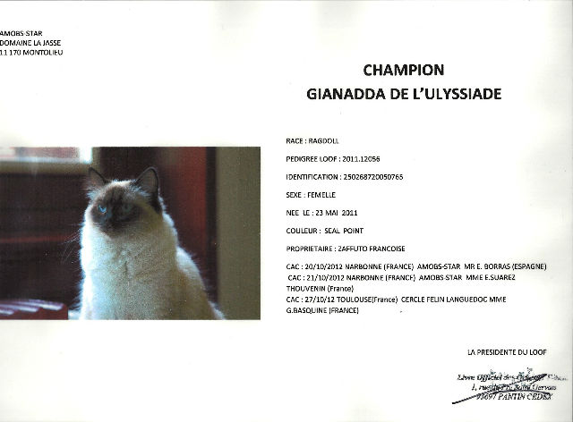 titre Gianadda championne